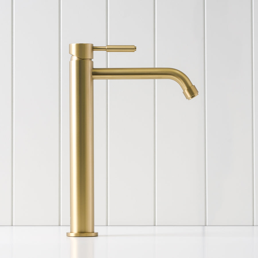 Melbourne Tall Basin Mixer Brushed Brass