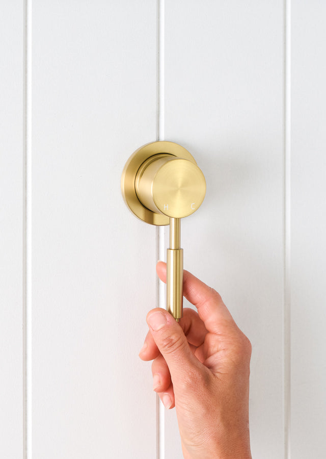 Melbourne Wall Mixer Brushed Brass