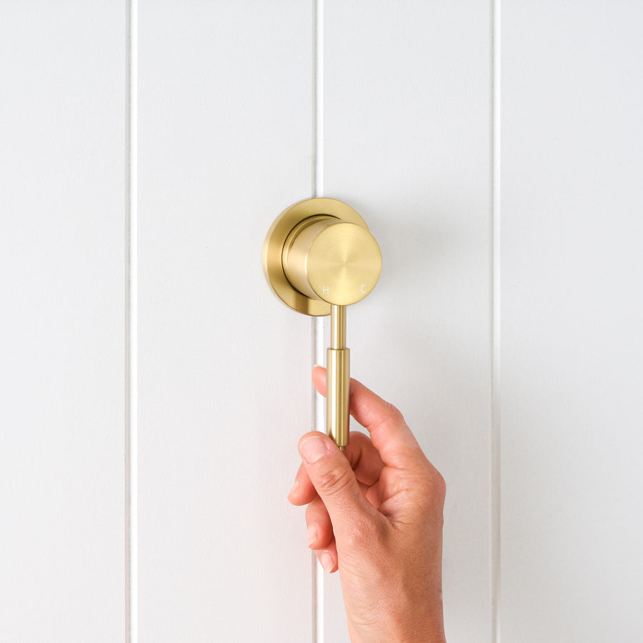 Melbourne Wall Mixer Brushed Brass