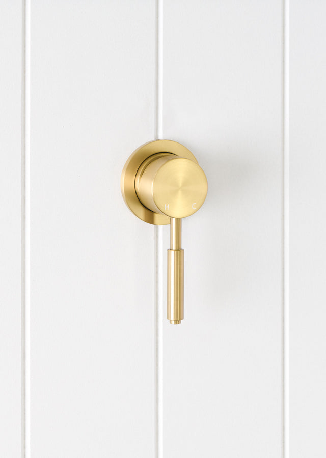 Melbourne Wall Mixer Brushed Brass