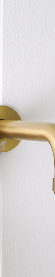 Melbourne Wall Spout Brushed Brass