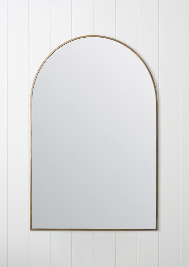 Arch Mirror Antique Brass