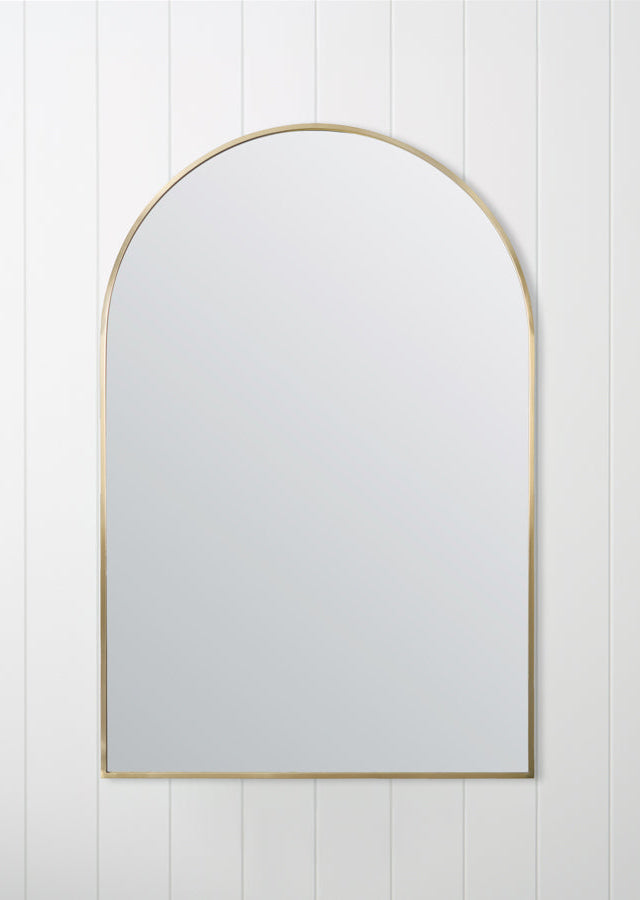Arch Mirror Brushed Brass