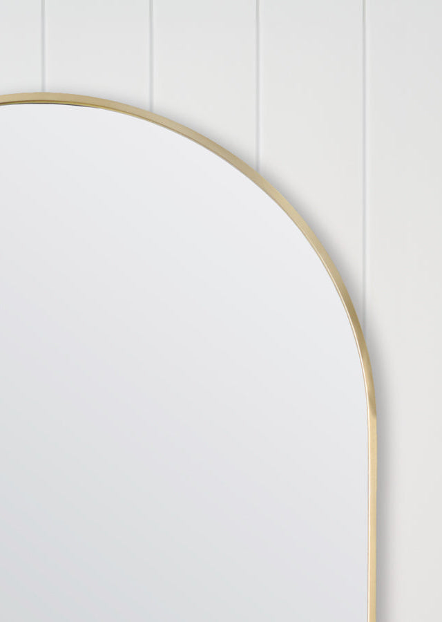 Arch Mirror Brushed Brass