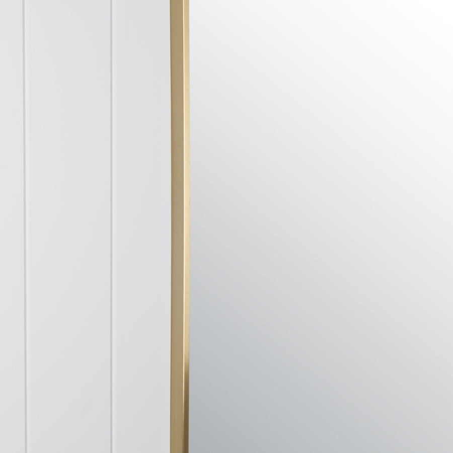 Rectangular Mirror Brushed Brass