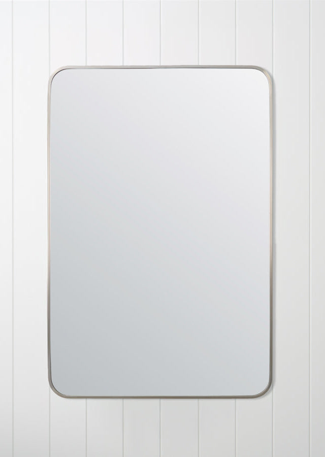 Rectangular Mirror Warm Brushed Nickel