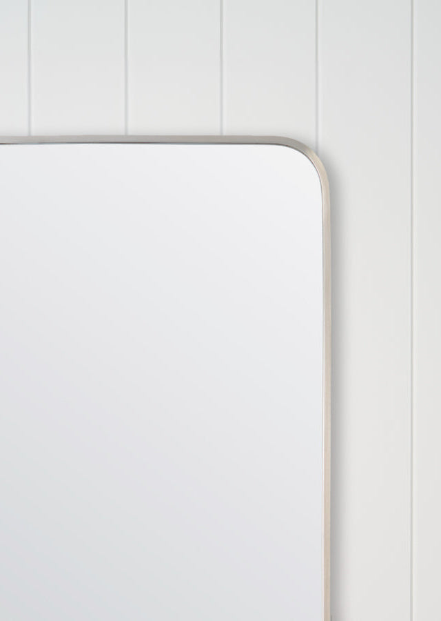 Rectangular Mirror Warm Brushed Nickel