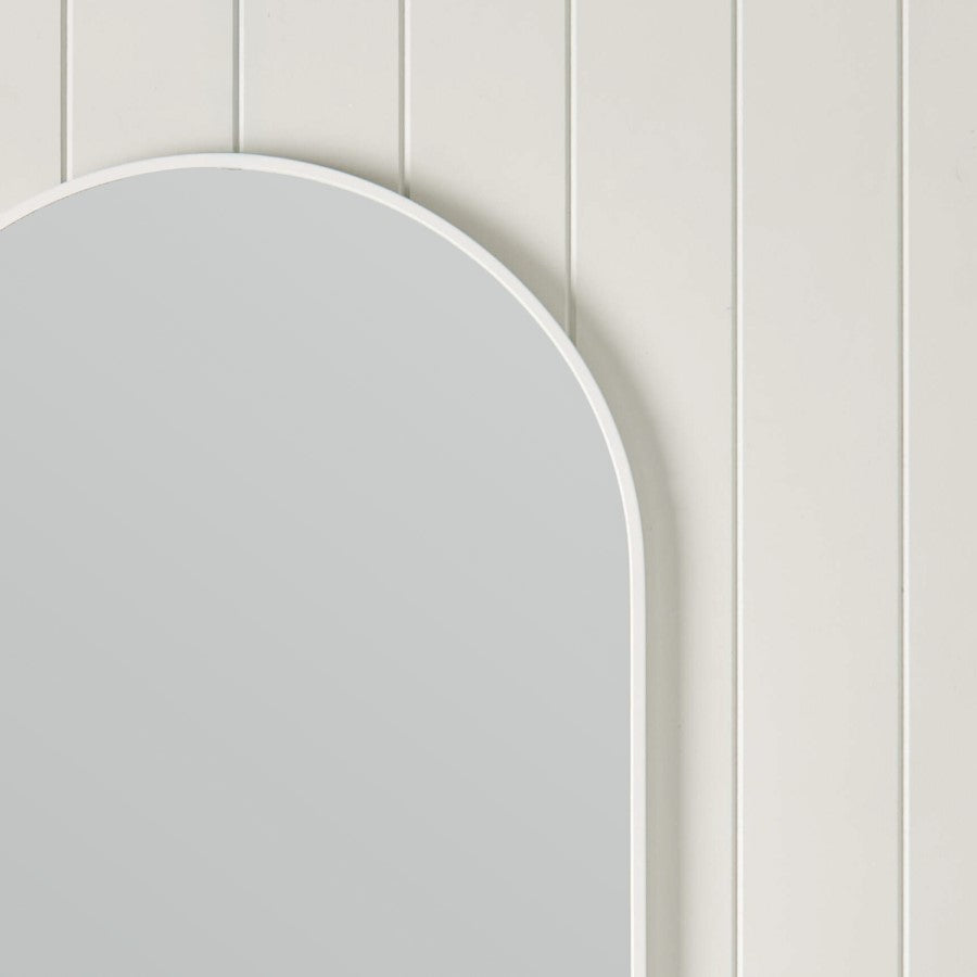 Oval Mirror Matte White