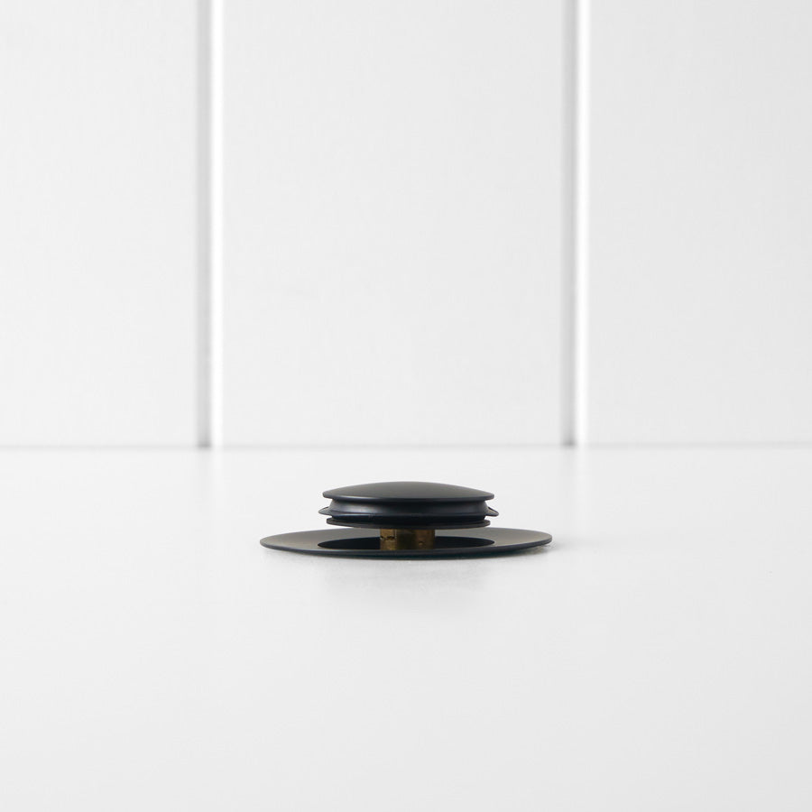 Pop Up Waste Black Matte - No Overflow