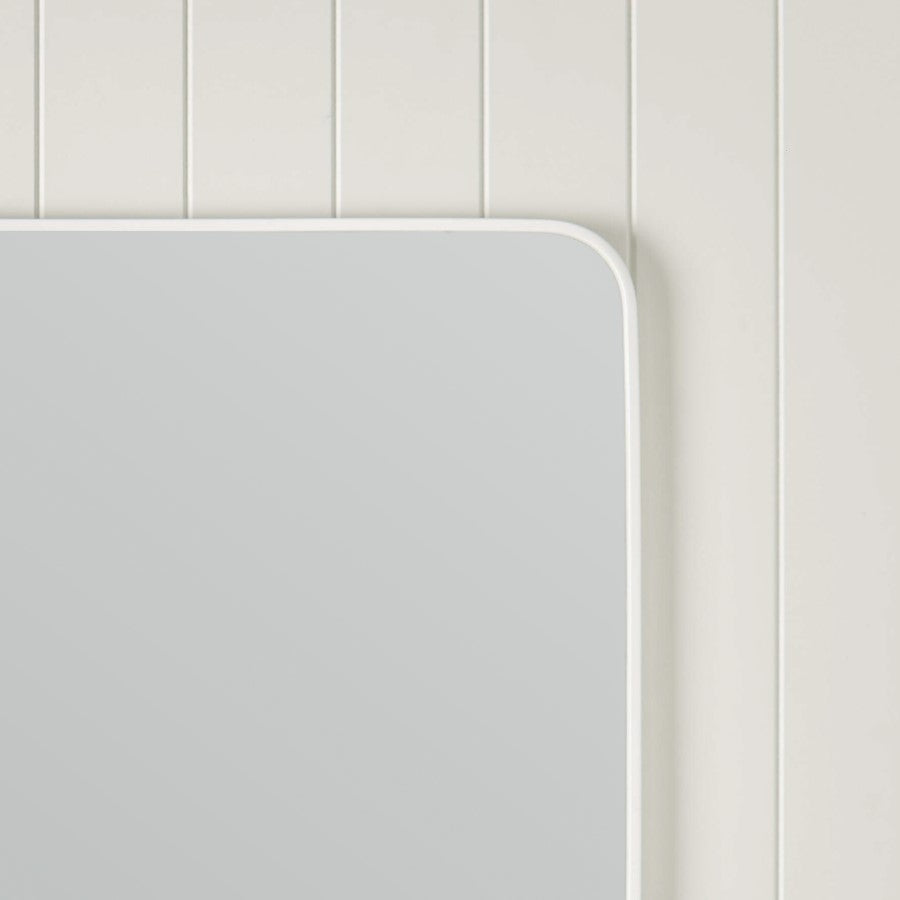 Rectangular Mirror Matte White