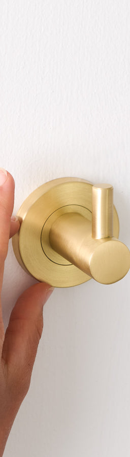 Robe Hook Brushed Brass