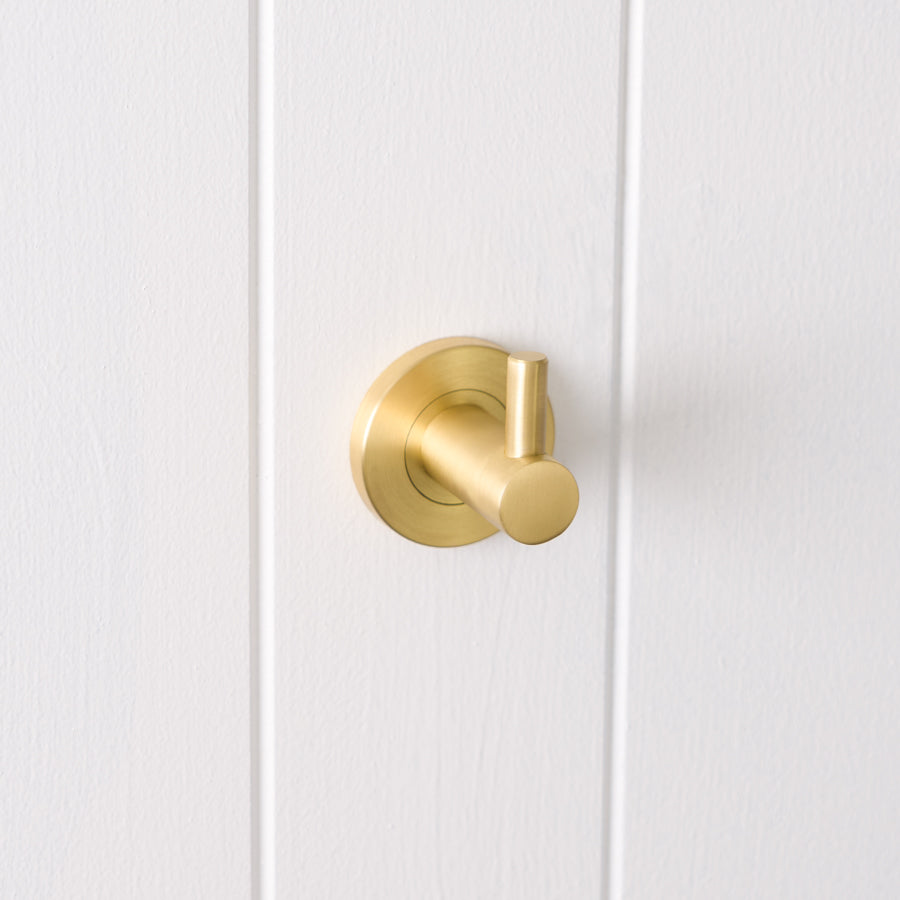 Robe Hook Brushed Brass