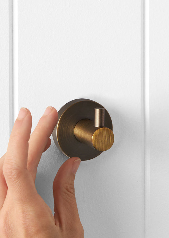 Robe Hook Antique Brass