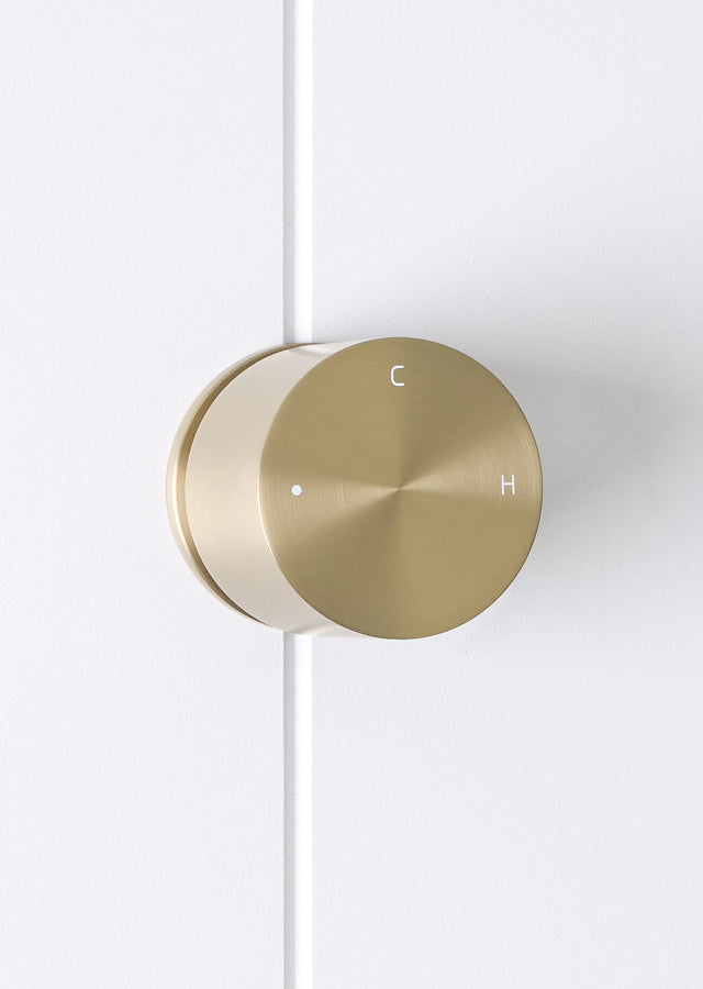 Round Wall Progressive Mixer Warm Brushed Nickel