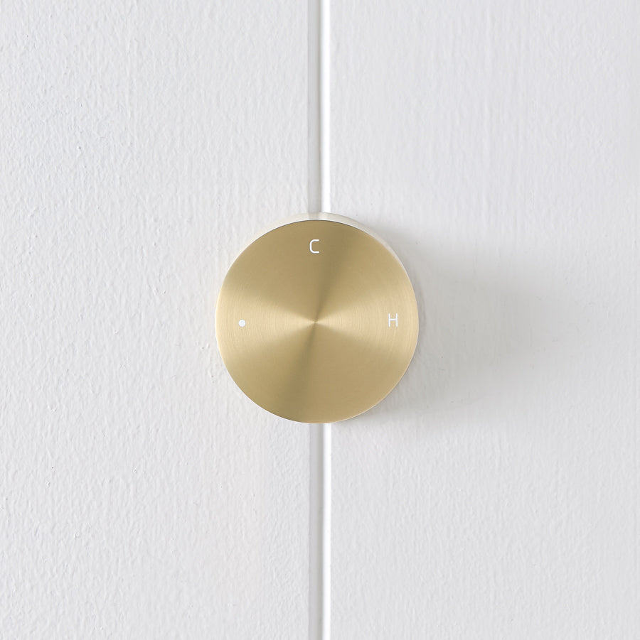 Round Wall Progressive Mixer Warm Brushed Nickel