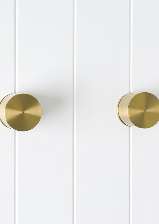 Round Taps Brushed Brass