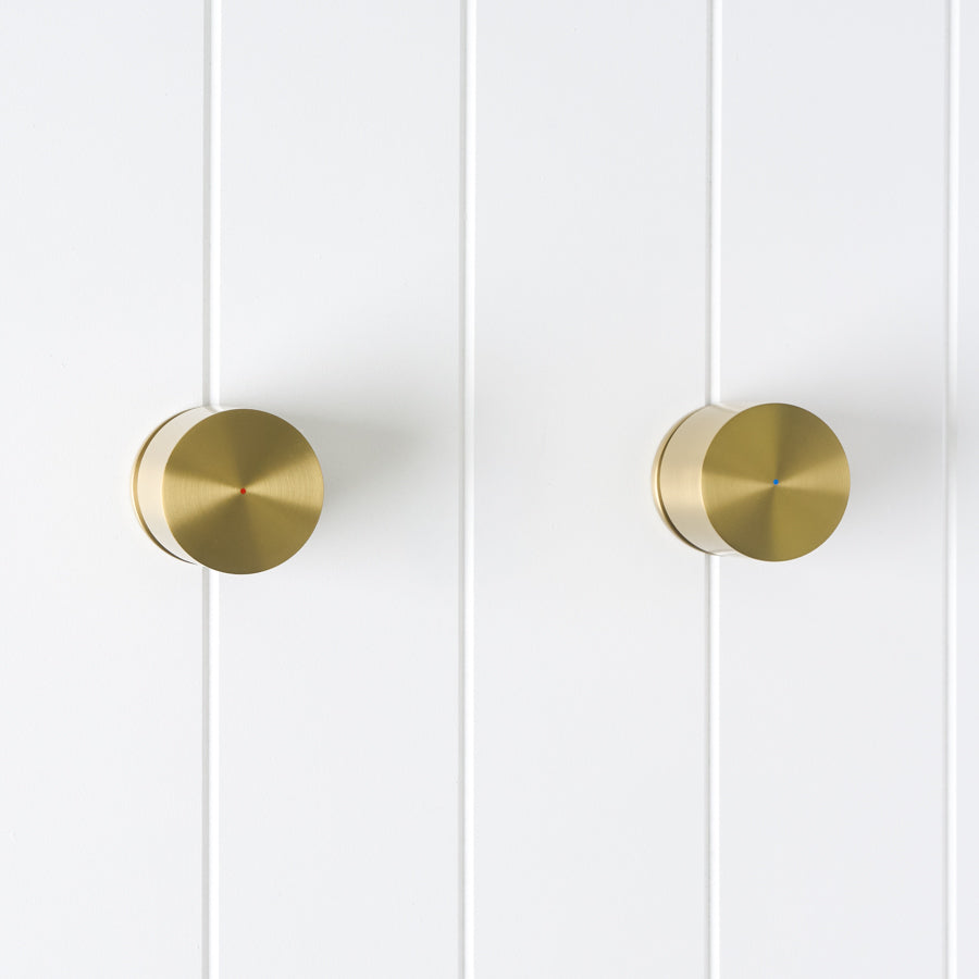 Round Taps Brushed Brass