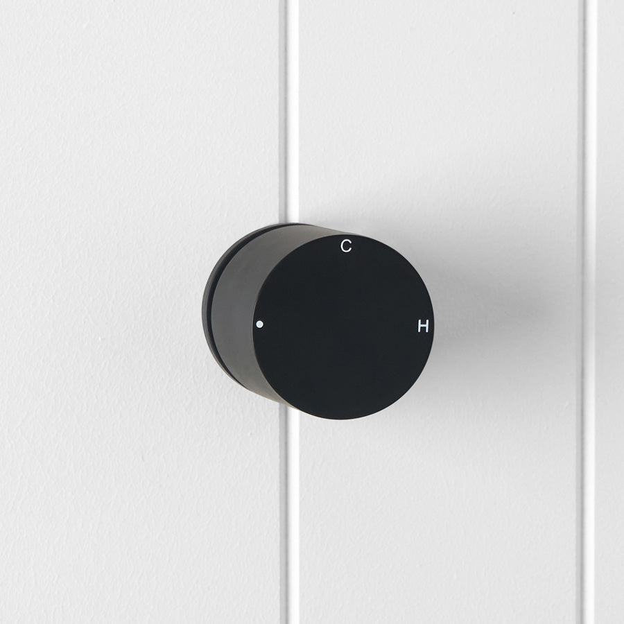 Round Wall Progressive Mixer Matte Black
