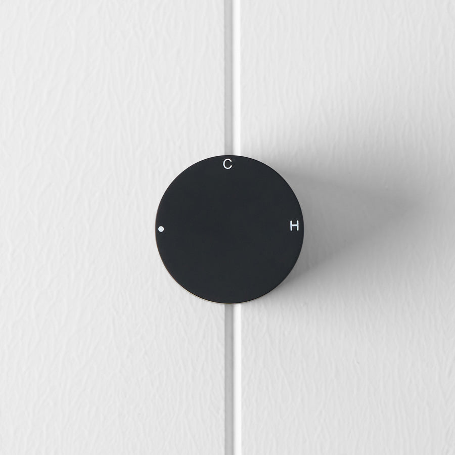 Round Wall Progressive Mixer Matte Black