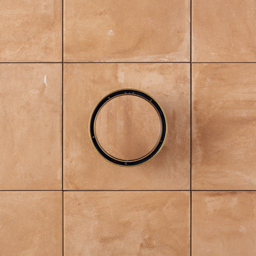 Round Tile Insert Floor Waste Antique Brass