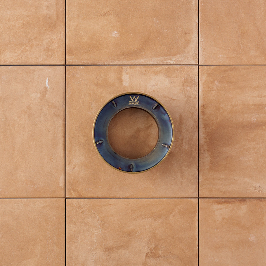 Round Tile Insert Floor Waste Antique Brass