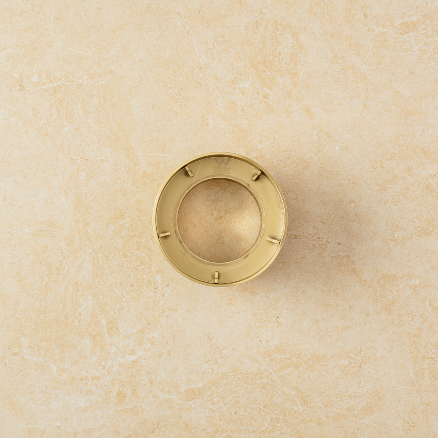 Round Tile Insert Floor Waste Brushed Brass