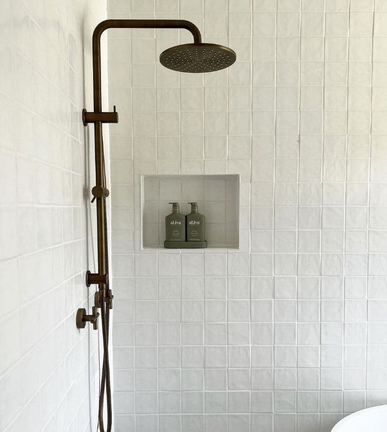 Combination Shower Antique Brass