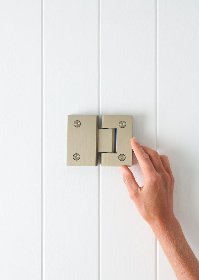 Shower Hinge Glass to Glass Warm Brushed Nickel