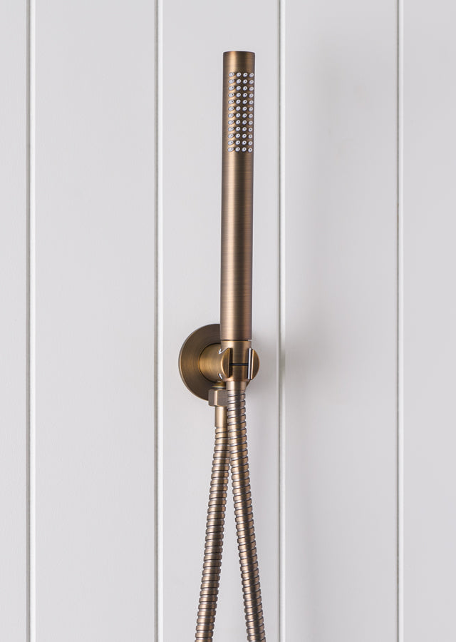 Shower hose + Sprayer Antique Brass