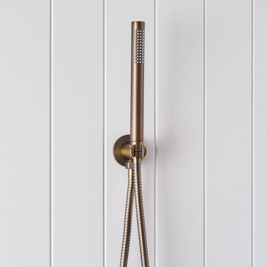 Shower hose + Sprayer Antique Brass