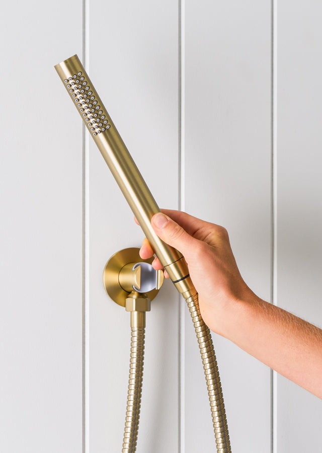 Shower hose + Sprayer Brushed Brass