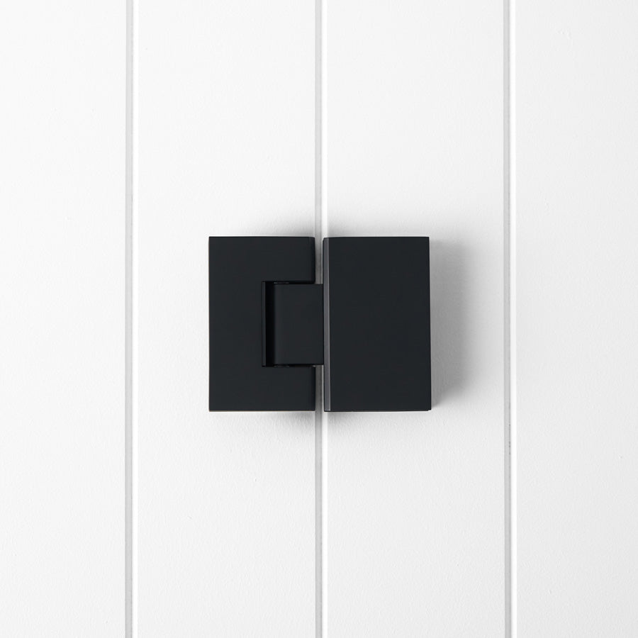 Shower Hinge Glass to Glass Matte Black