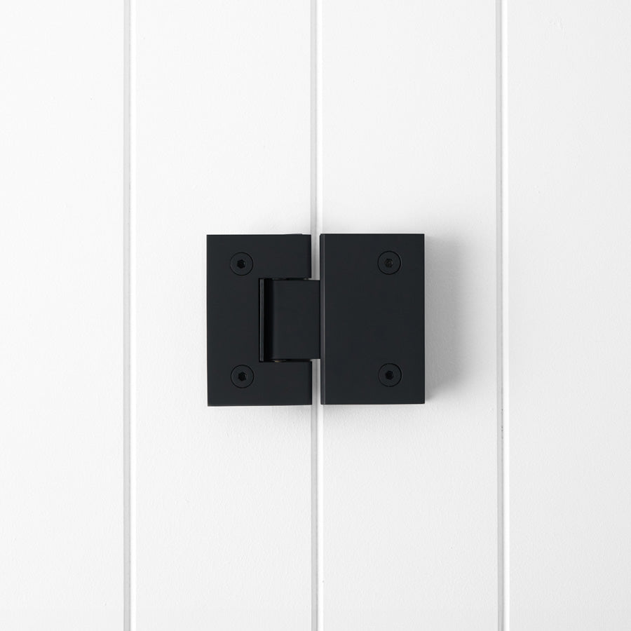 Shower Hinge Glass to Glass Matte Black
