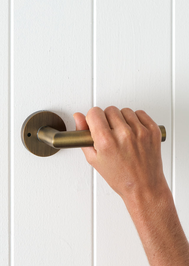 Sydney Door Handle Antique Brass