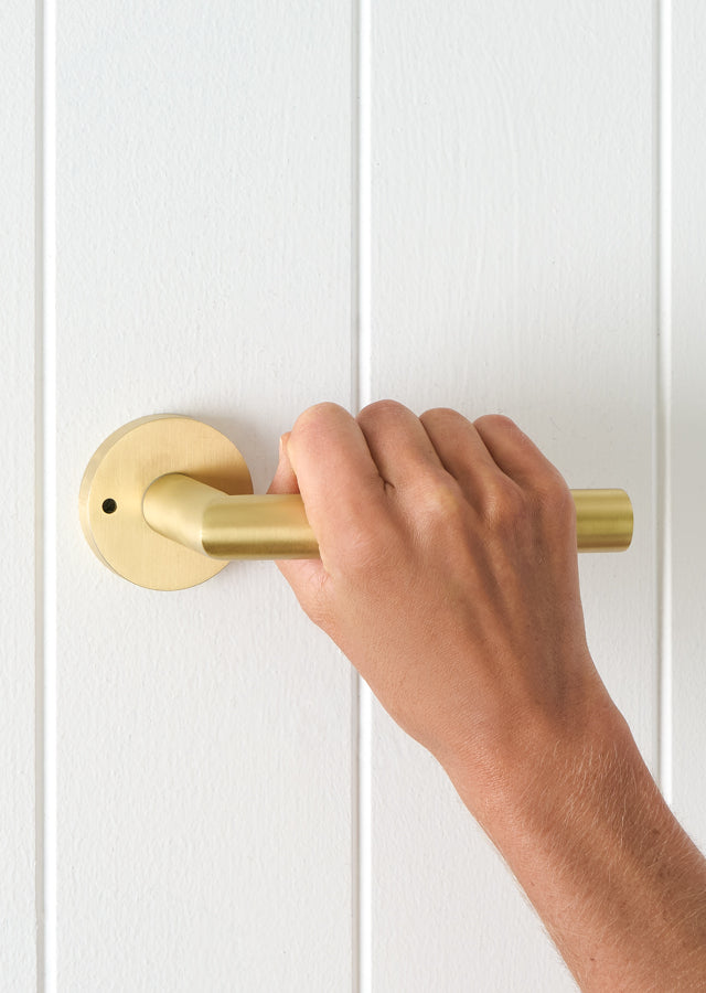 Sydney Door Handle Brushed Brass