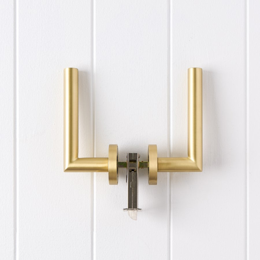 Sydney Door Handle Brushed Brass