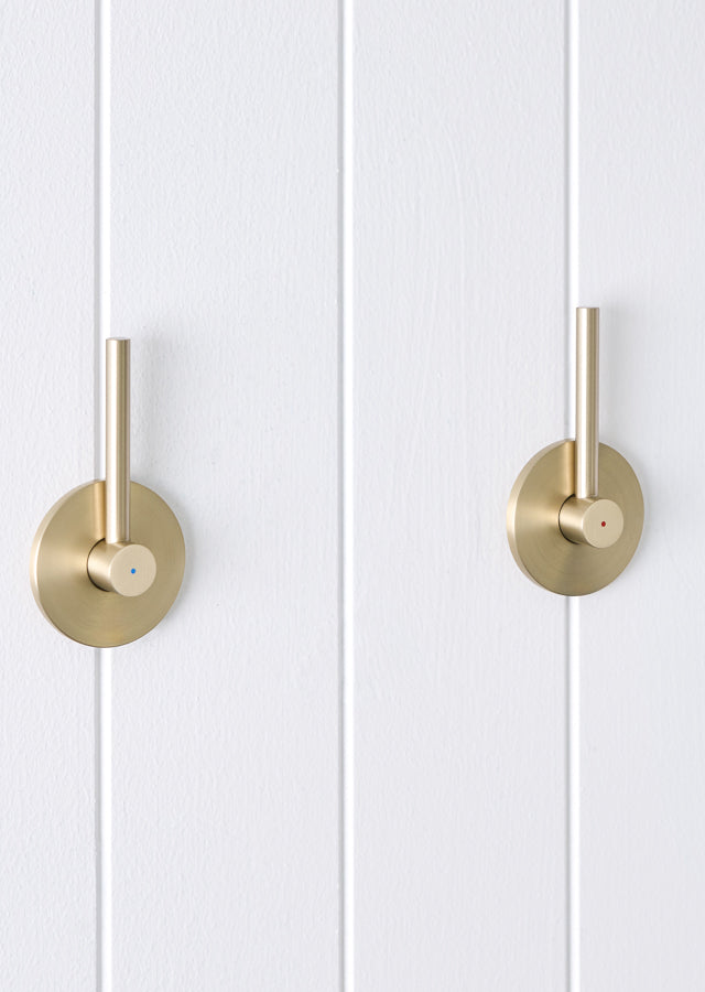 Sydney Double Handle Taps Warm Brushed Nickel