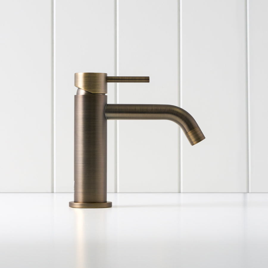 Sydney Short Basin Mixer Antique Brass