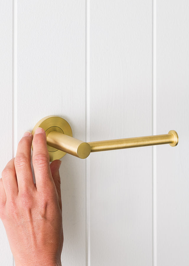 Sydney Toilet Roll Holder Brushed Brass