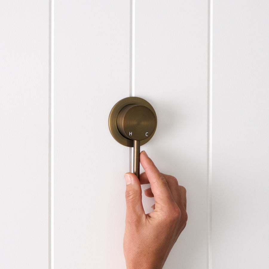 Sydney Wall Mixer Antique Brass