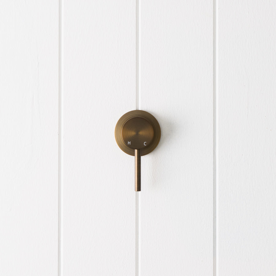 Sydney Wall Mixer Antique Brass