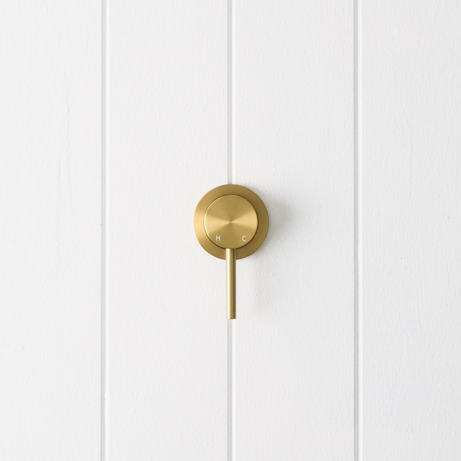 Sydney Wall Mixer Brushed Brass