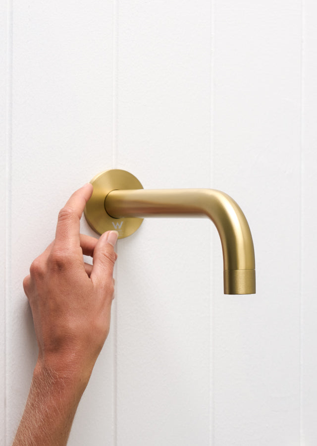 Sydney Wall Spout Brushed Brass