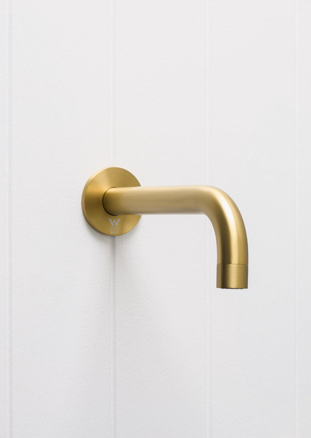 Sydney Wall Spout Brushed Brass