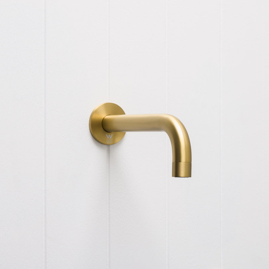 Sydney Wall Spout Brushed Brass