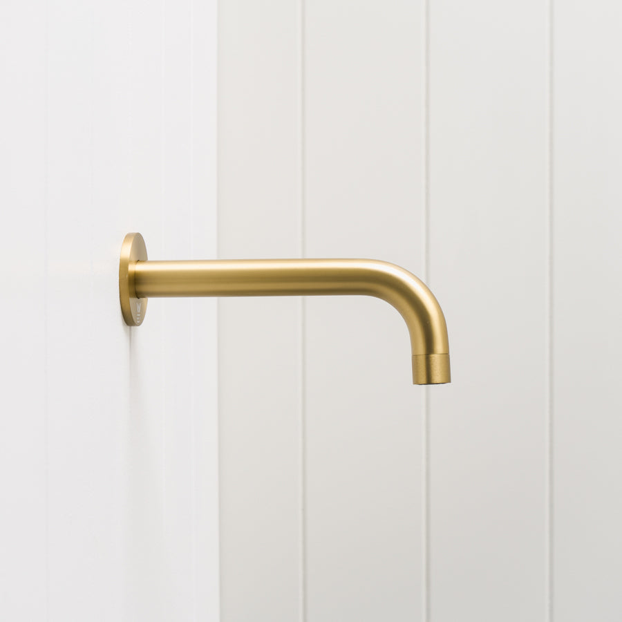 Sydney Wall Spout Brushed Brass