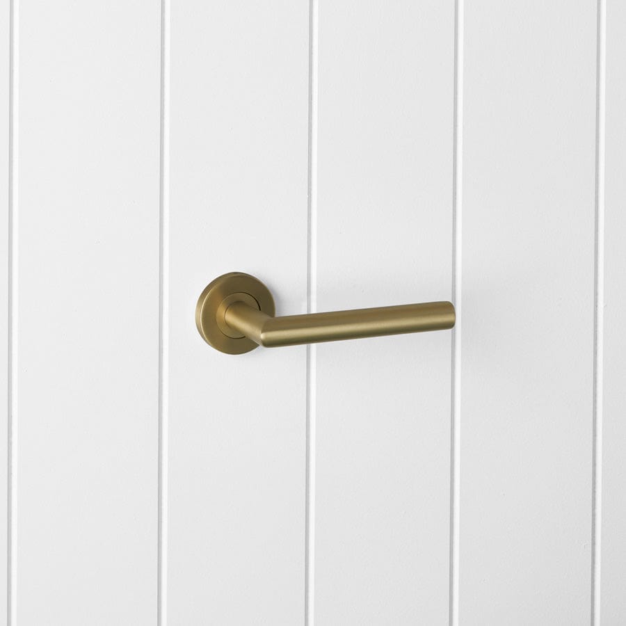 Sydney Door Handle Brushed Brass