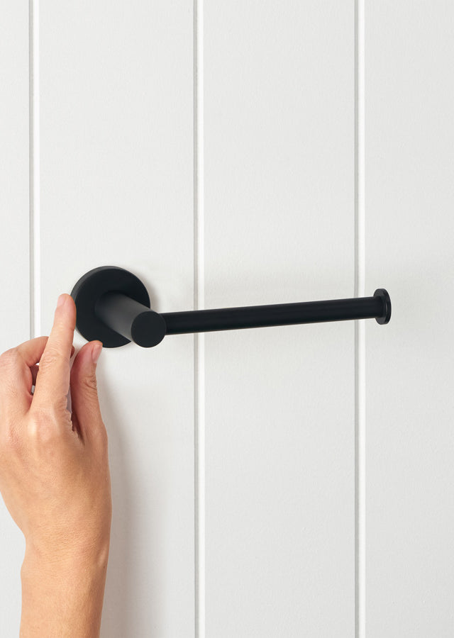 Sydney Toilet Roll Holder Matte Black