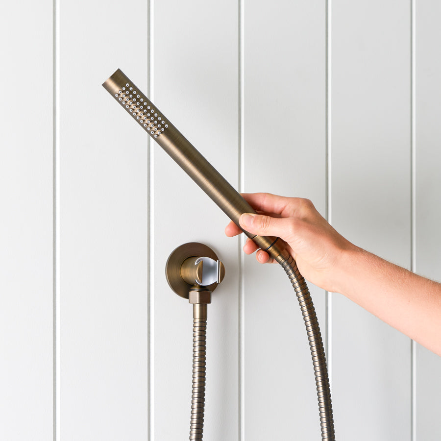 Shower hose + Sprayer Antique Brass