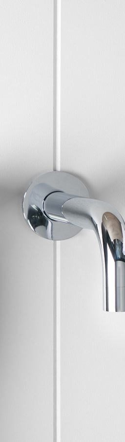 Wall Spout + Round Wall Taps Chrome
